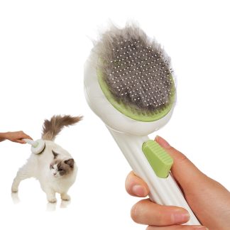 VIOJOJO Cat Brush Dog Brush with Release Button for Shedding  (100 pcs/Pack)